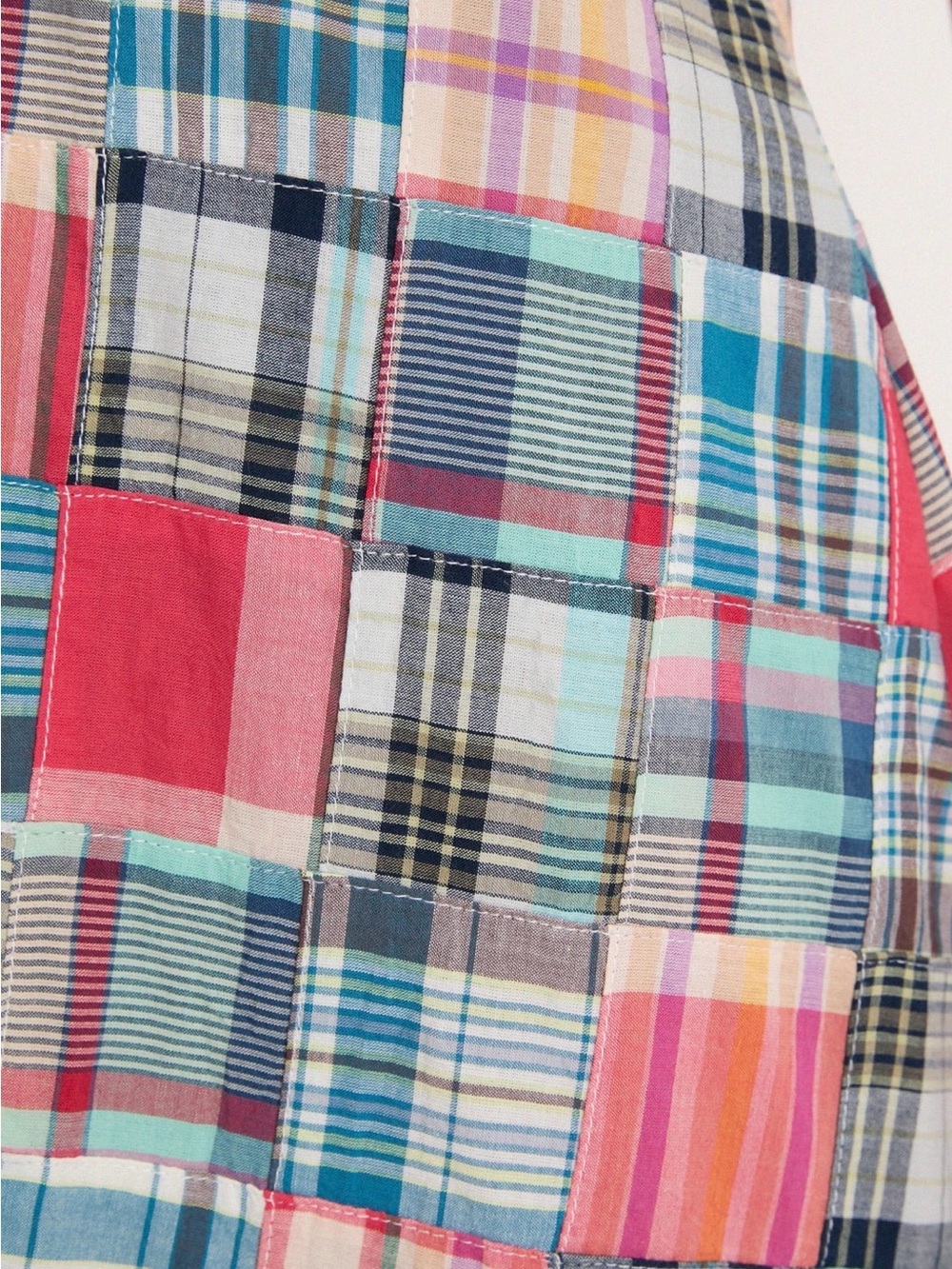 Tuckernuck Multicolor Patchwork Halter Maxi Dress in Pink, Blue, Green, Tan - Picture 3 of 3